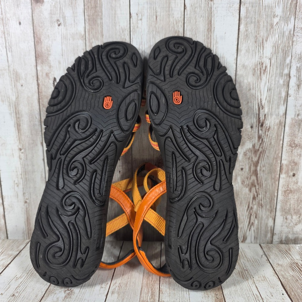 Teva Kayenta Orange Yellow Strappy Sport Sandals Womens 8 F19013A 6310 - Picture 5 of 6